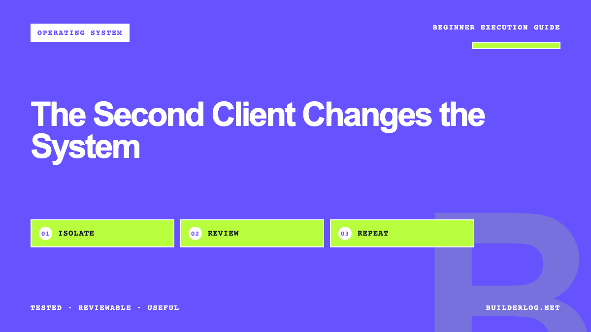 The Second Client Changes the AI Operating System