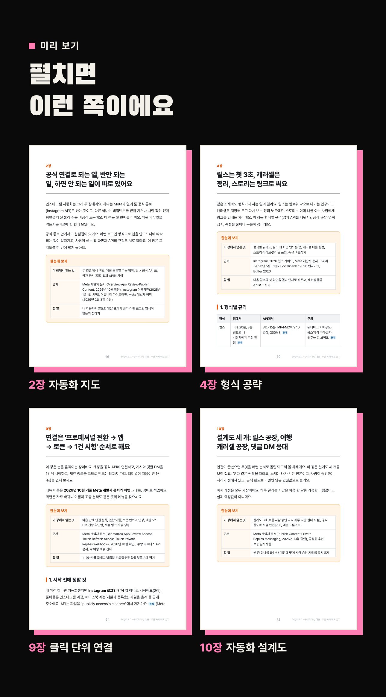 인스타그램 자동화 심화편 상세 4: 본문 펼침 미리보기